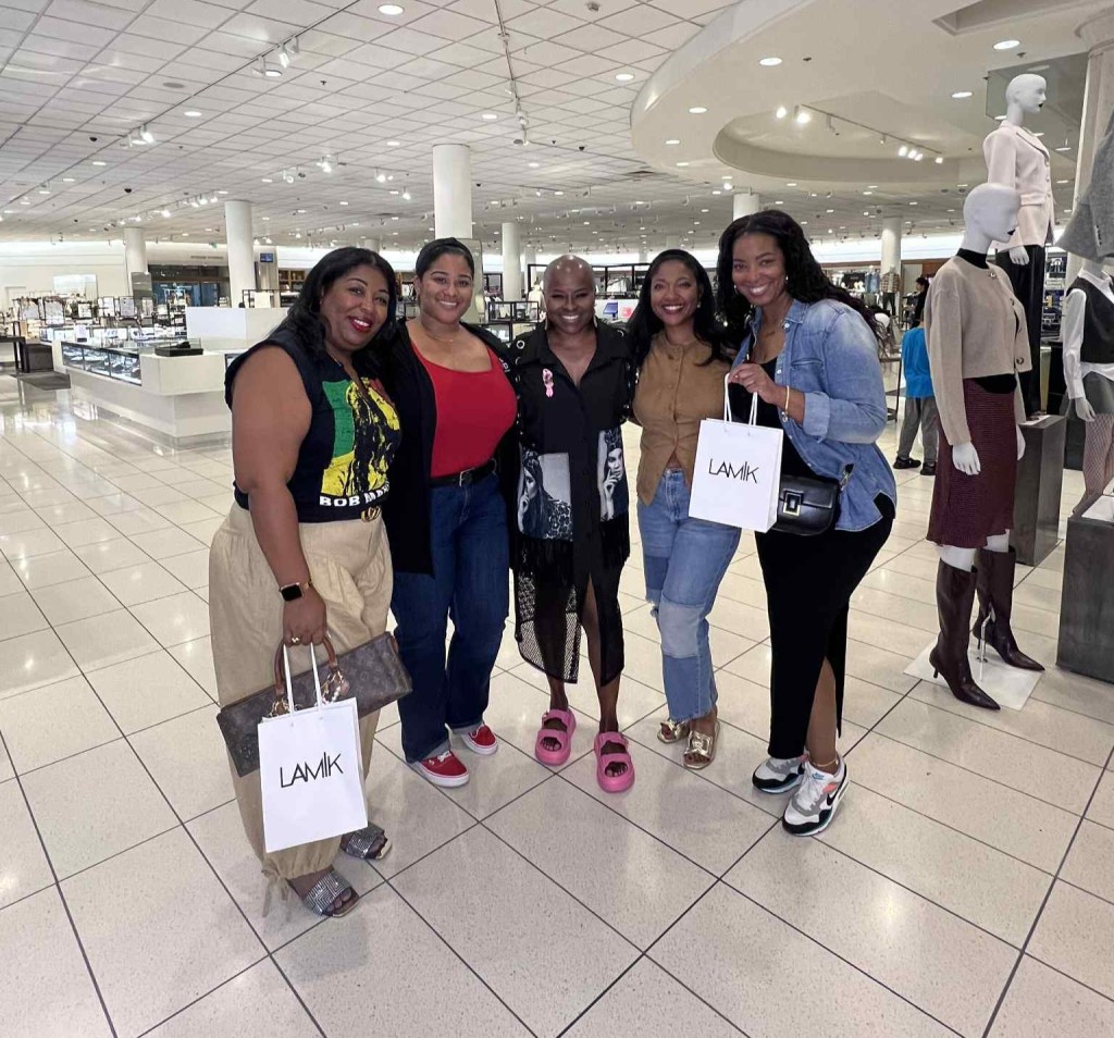 Kim Roxie and friends at Nordstrom Galleria for Lamik Beauty